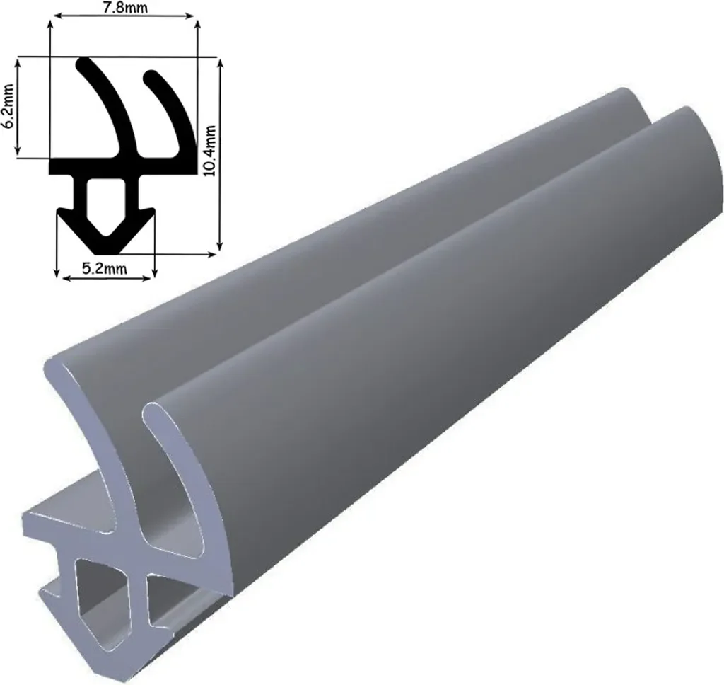 Cocos Fensterdichtung WS028G 30 m Grau TPE für Fenster und Türen
