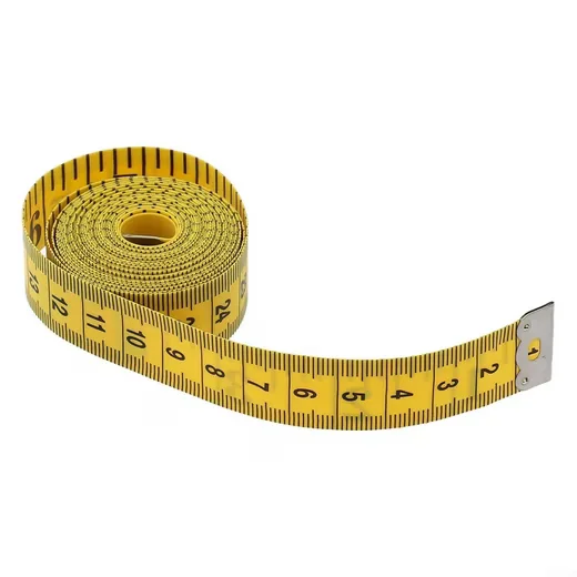 FELIXLEO Maßband 300 cm Gelb mit cm/Zoll Skala für Bekleidungsdesign