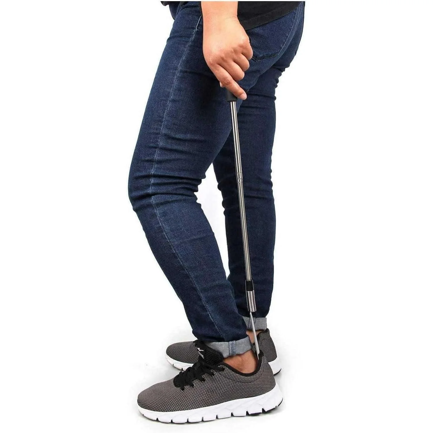 LUXUSKOLLEKTION teleskopischer Schuhlöffel 30-65 cm Kunststoff Metall