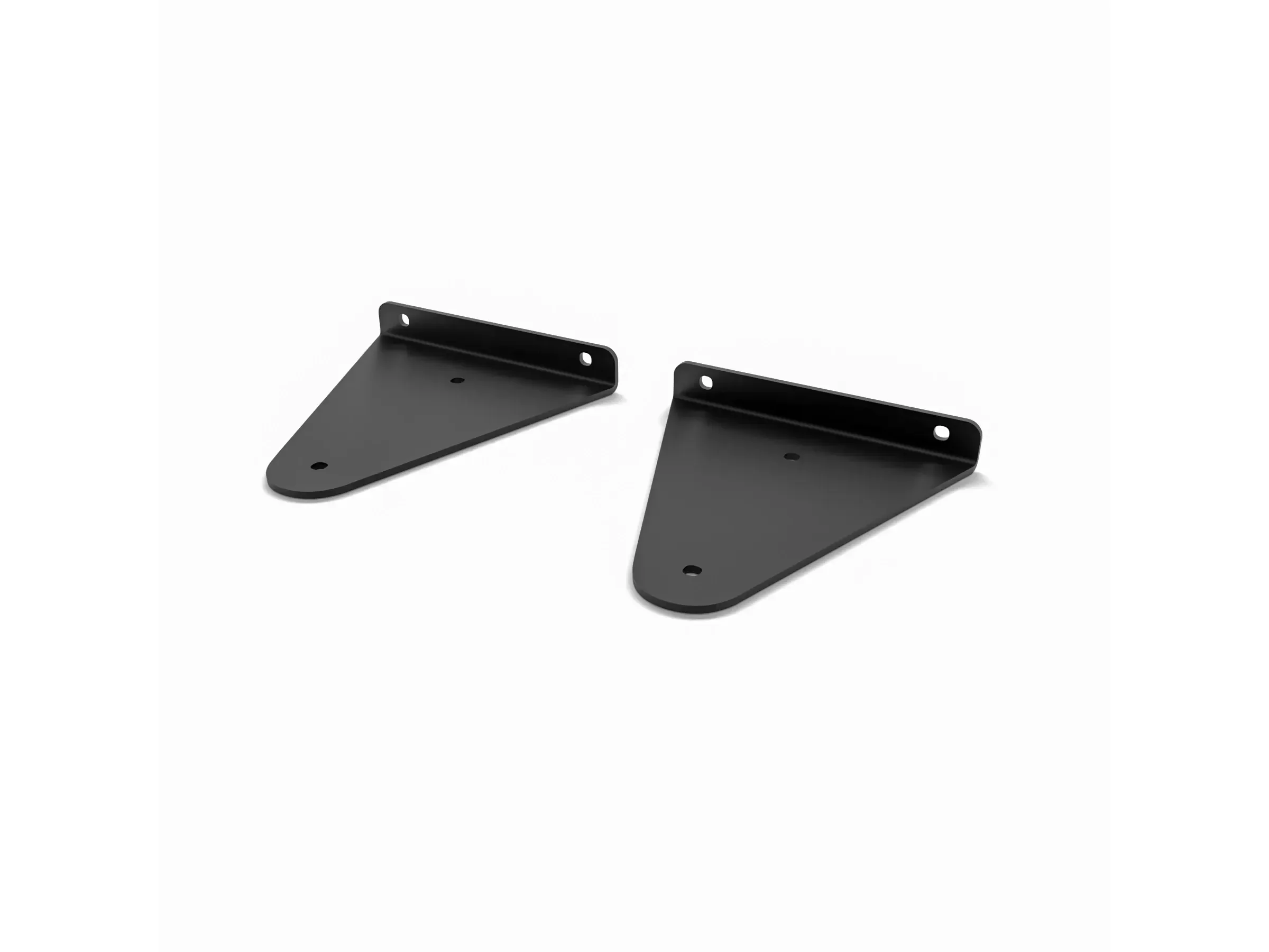 HEVVA Regalhalter Winkelträger STOLBERG 14 cm, 2er Set, Schwarz