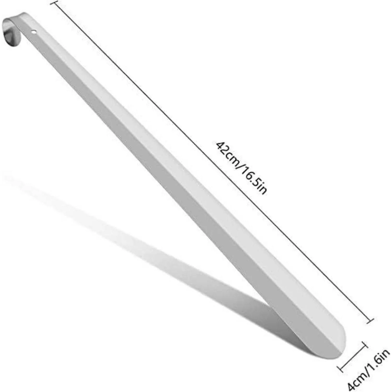 LUXUSKOLLEKTION Schuhlöffel Edelstahl 42 cm extra lang Schuhanzieher
