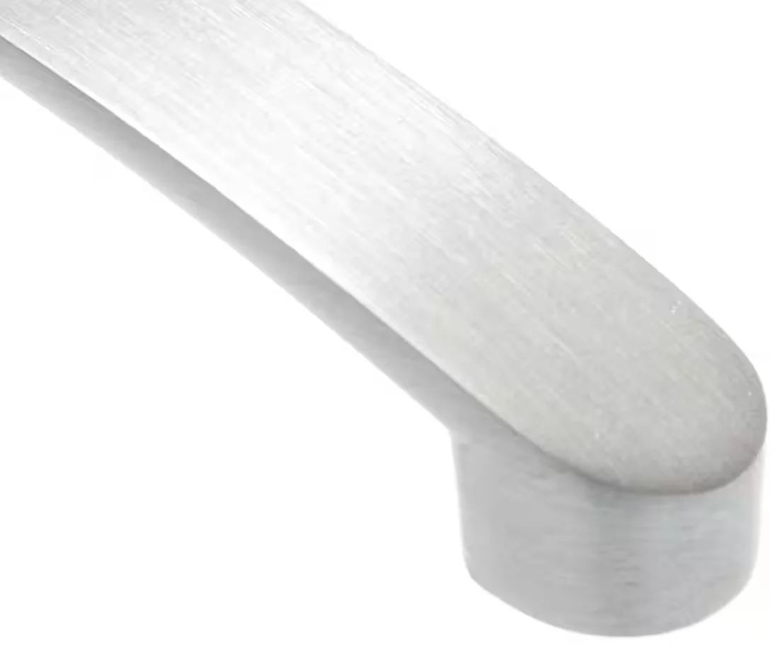 LIVINGPOINT24 Möbelgriff BA 160 mm Küchengriff Alu gebürstet Silber