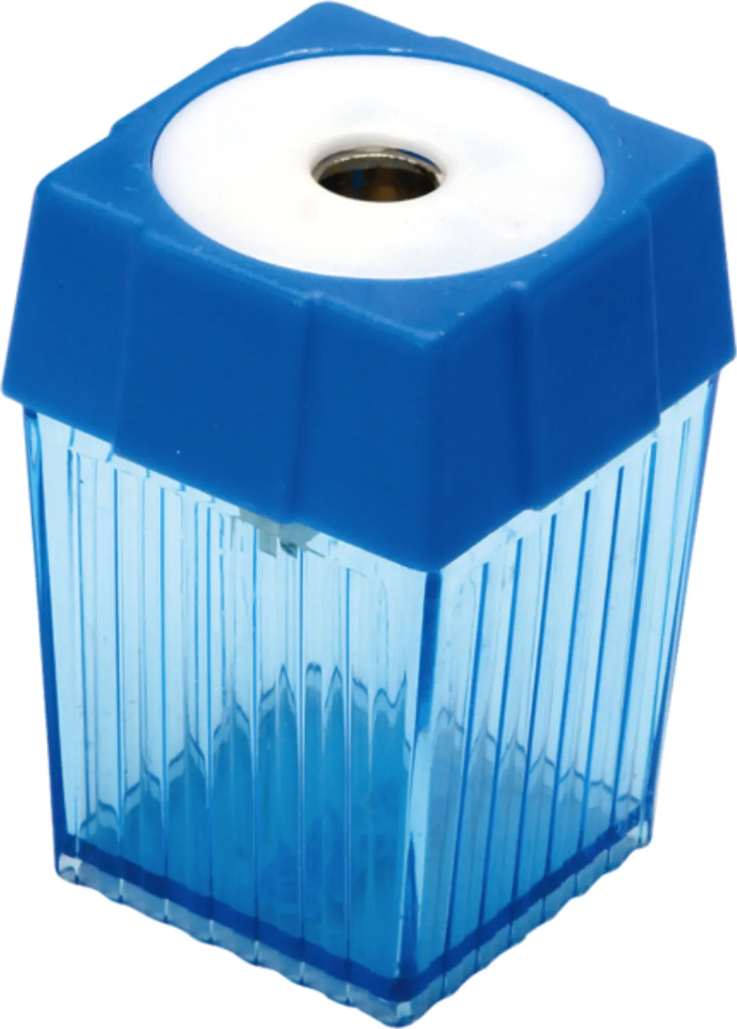 ALCO Dosenbleistiftspitzer Blau – Quadratisch, 8 mm