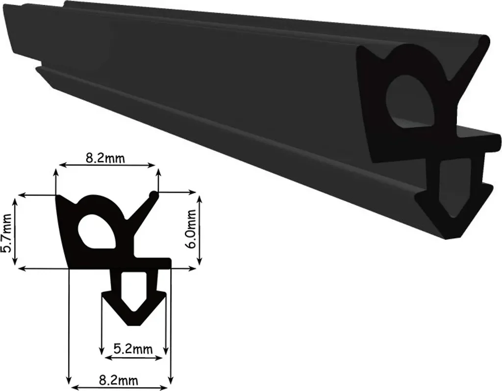 Cocos WS027 Fensterdichtung EPDM 40 m Schwarz für Fenster und Türen