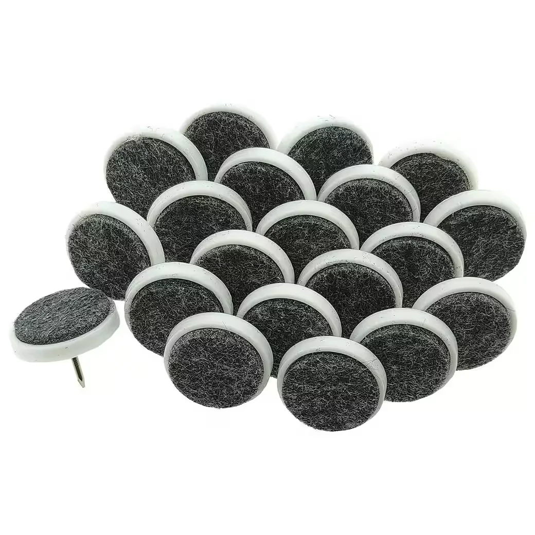 HUNDB Filzgleiter zum Nageln rund 20 mm braun 20 Stück