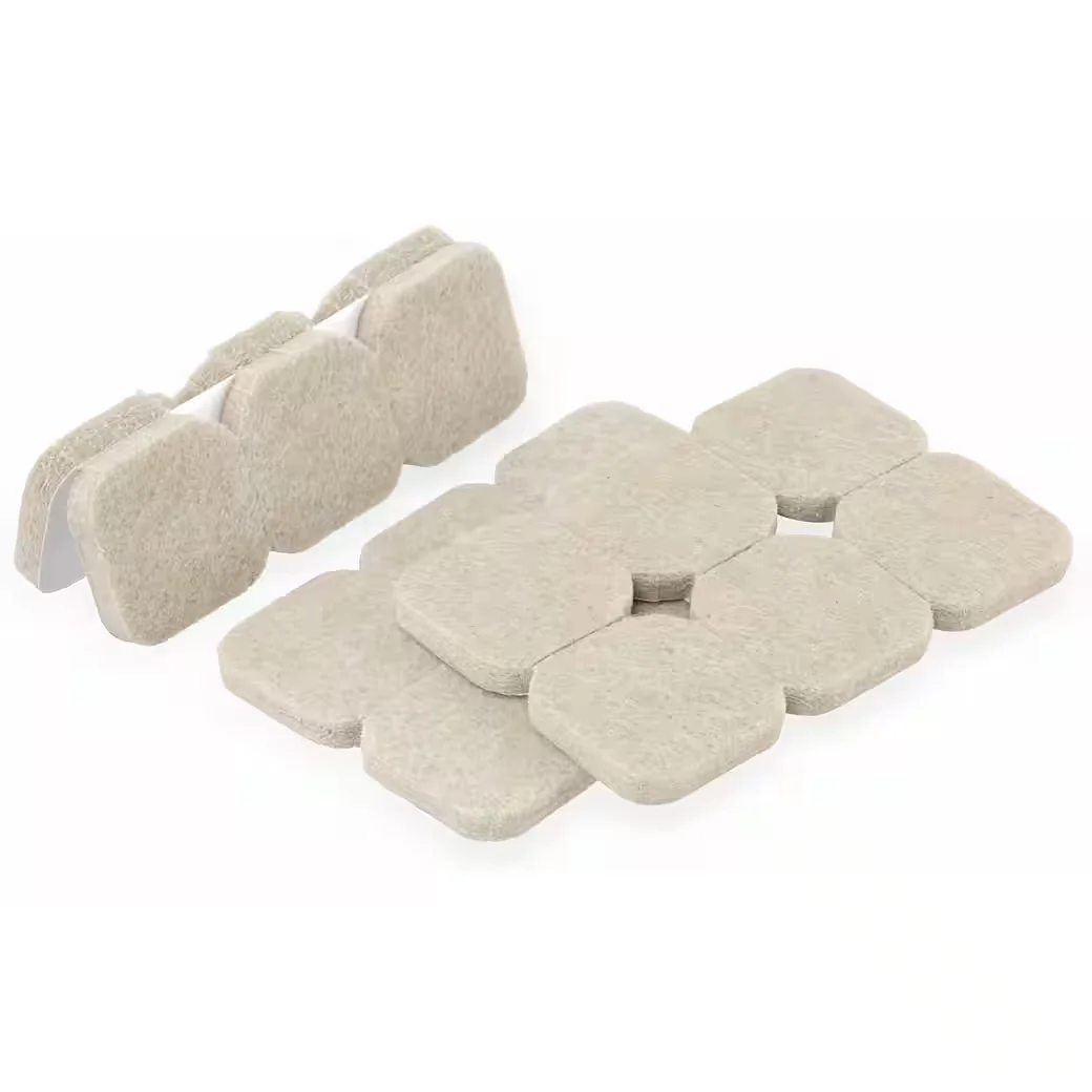 EUROTOOLS Filzgleiter 339-NBFR 28x28 mm, 18 Stück Möbelgleiter