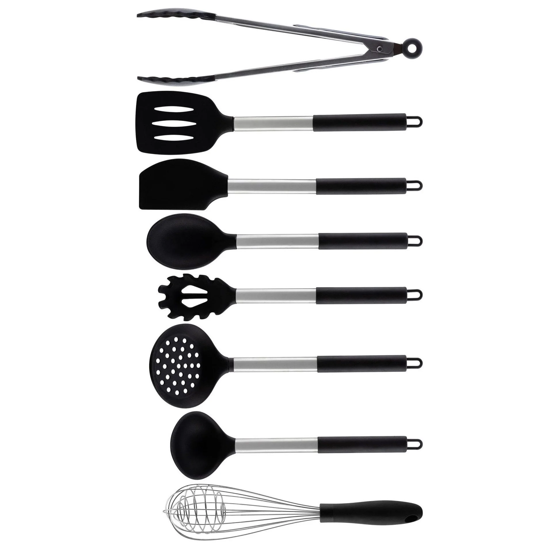 EDENBERG Küchenhelfer-Set Spaghettilöffel, Schneebesen, Suppenkelle