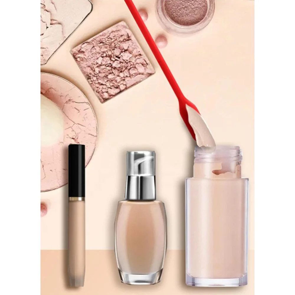 COONOOR Mini Silikonspatel Set Küchenschaber und Make-up Spatel