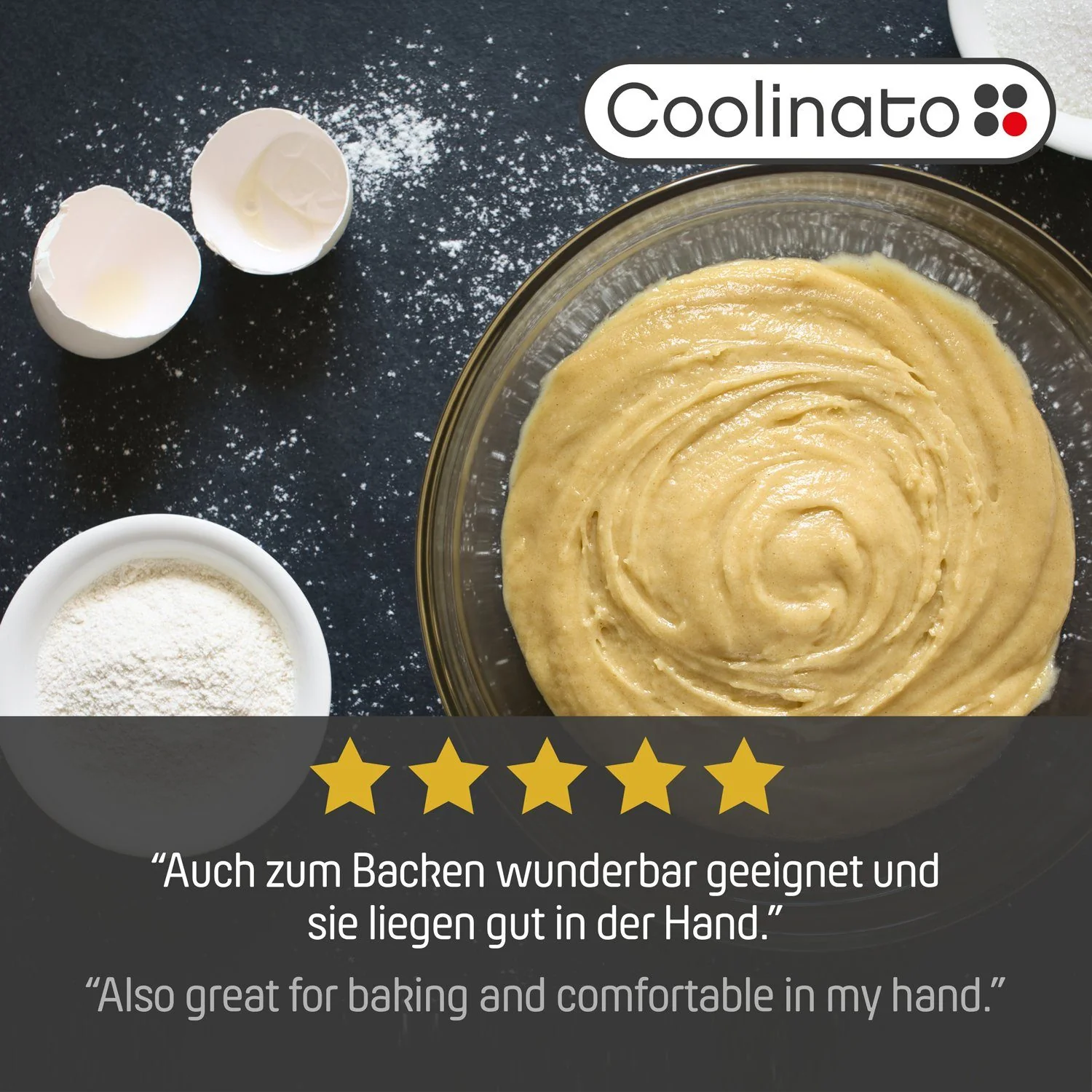 COOLINATO Servierlöffel Set 2tlg aus Edelstahl Kochlöffel