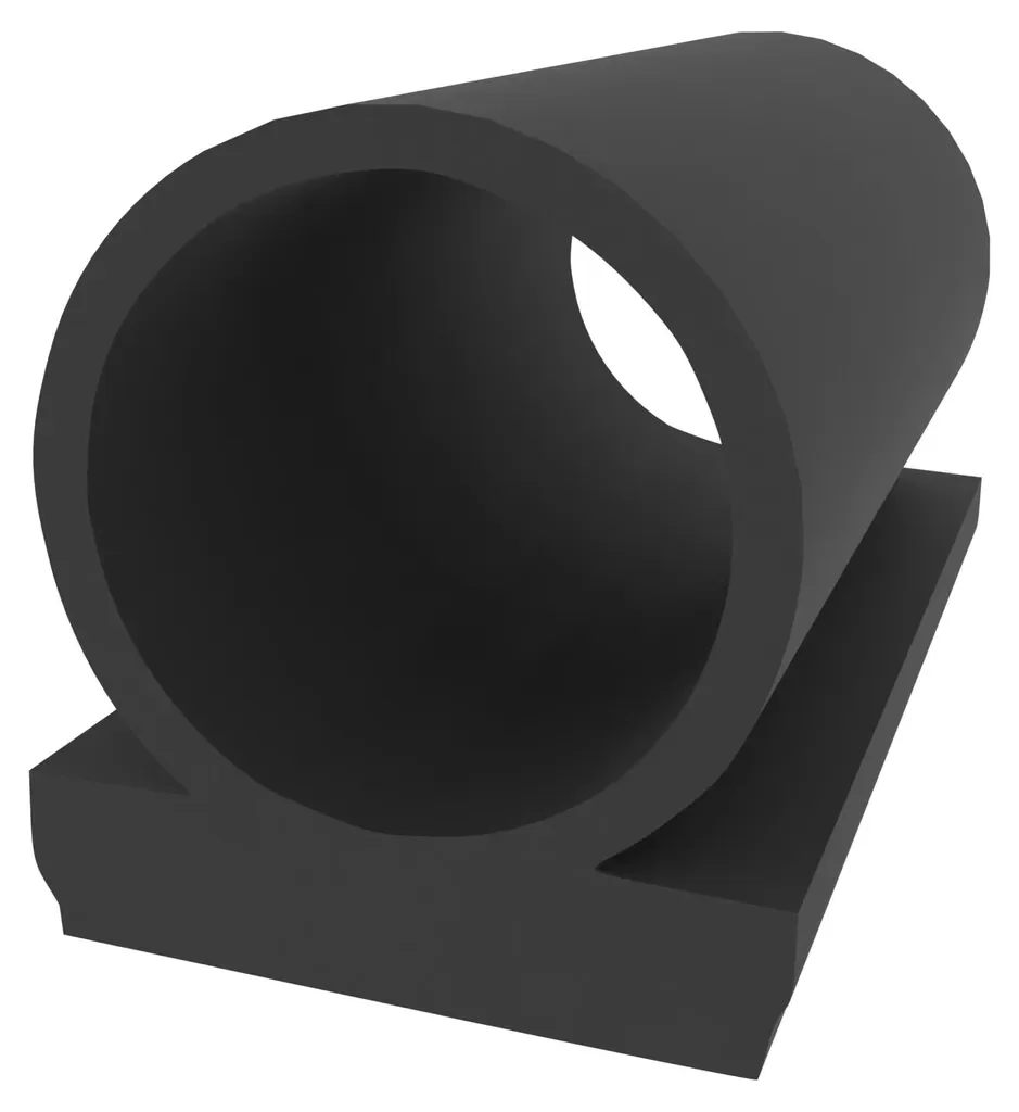 Klebedichtung für Türen und Fenster - Schwarz - 5 Meter - 9 mm Breite - 8 mm Höhe - Omega-Profil - selbstklebende Dichtung
