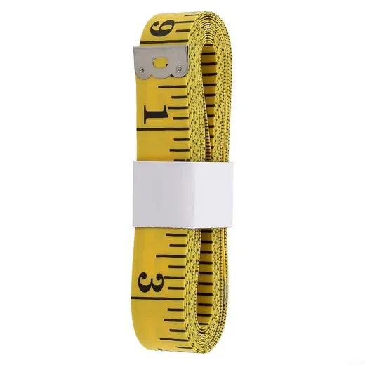FELIXLEO Maßband 300 cm Gelb mit cm/Zoll Skala für Bekleidungsdesign