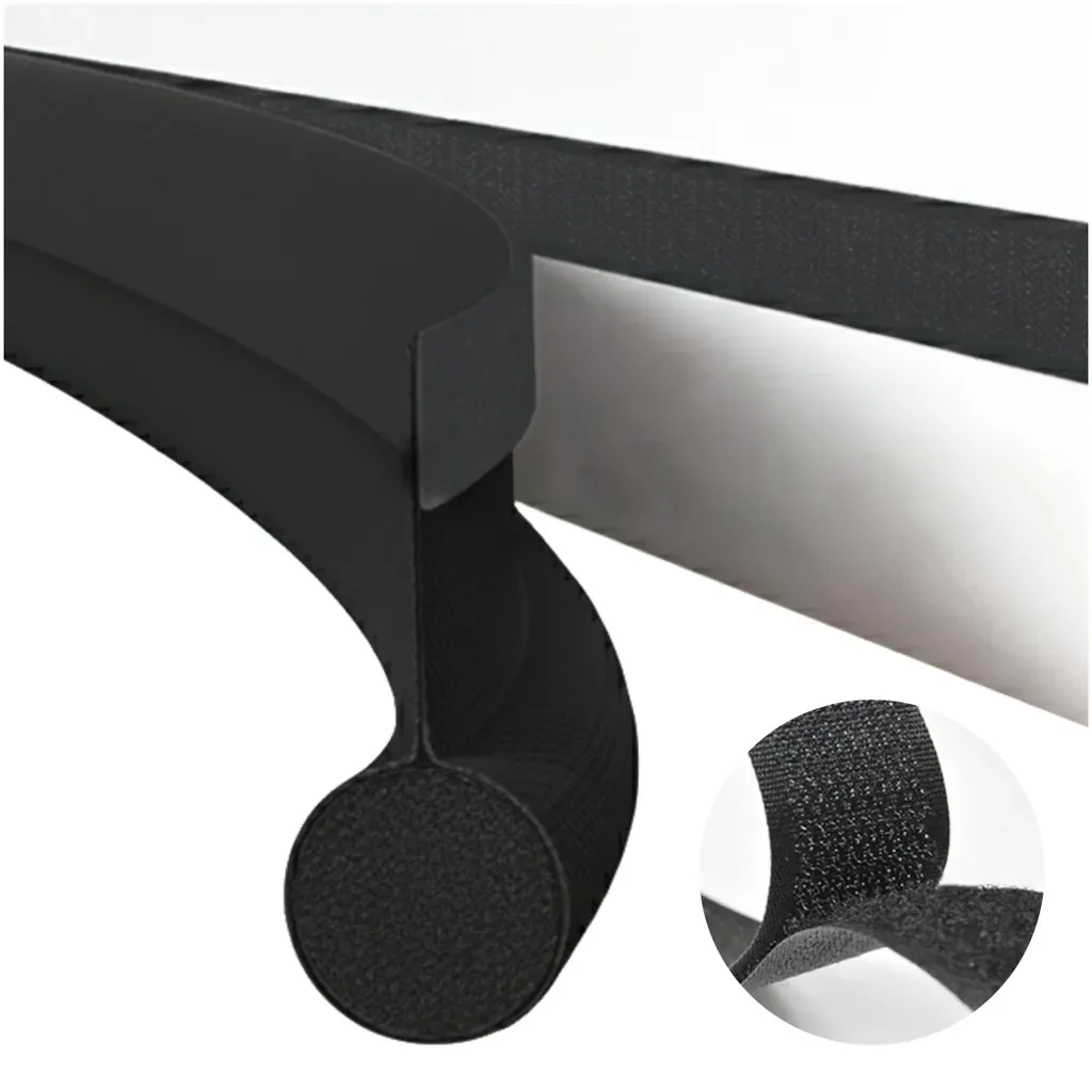 EVI HOME Türdichtung Zugluftstopper 90 cm schwarz, zuschneidbar