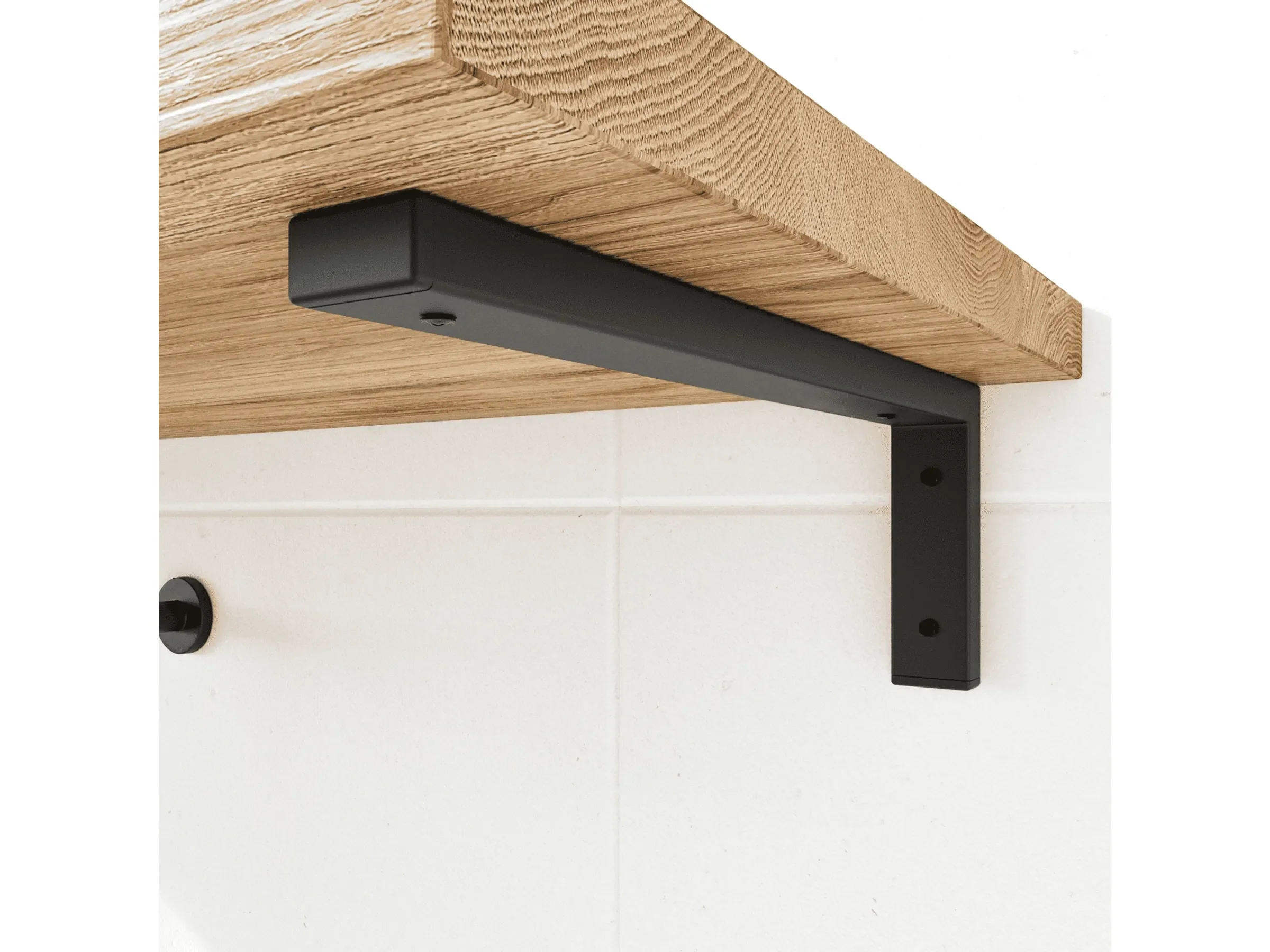 HEVVA MAIN Waschtischhalterung Schwarz 40 cm Tiefe 1 Halter