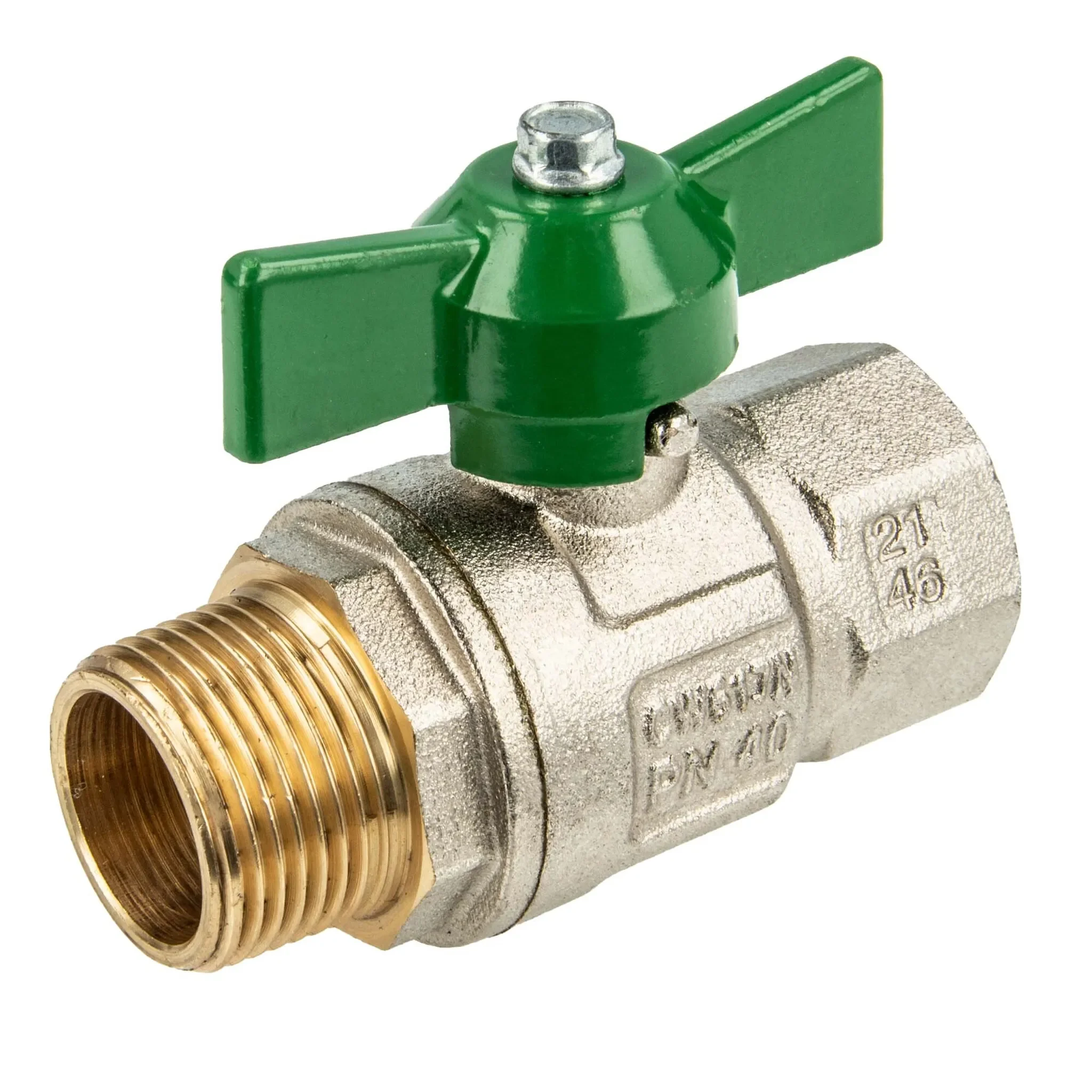 ITAP Trinkwasser-Kugelhahn GREEN Typ 379 – 1/4" IG × AG (DN 8), PN 50