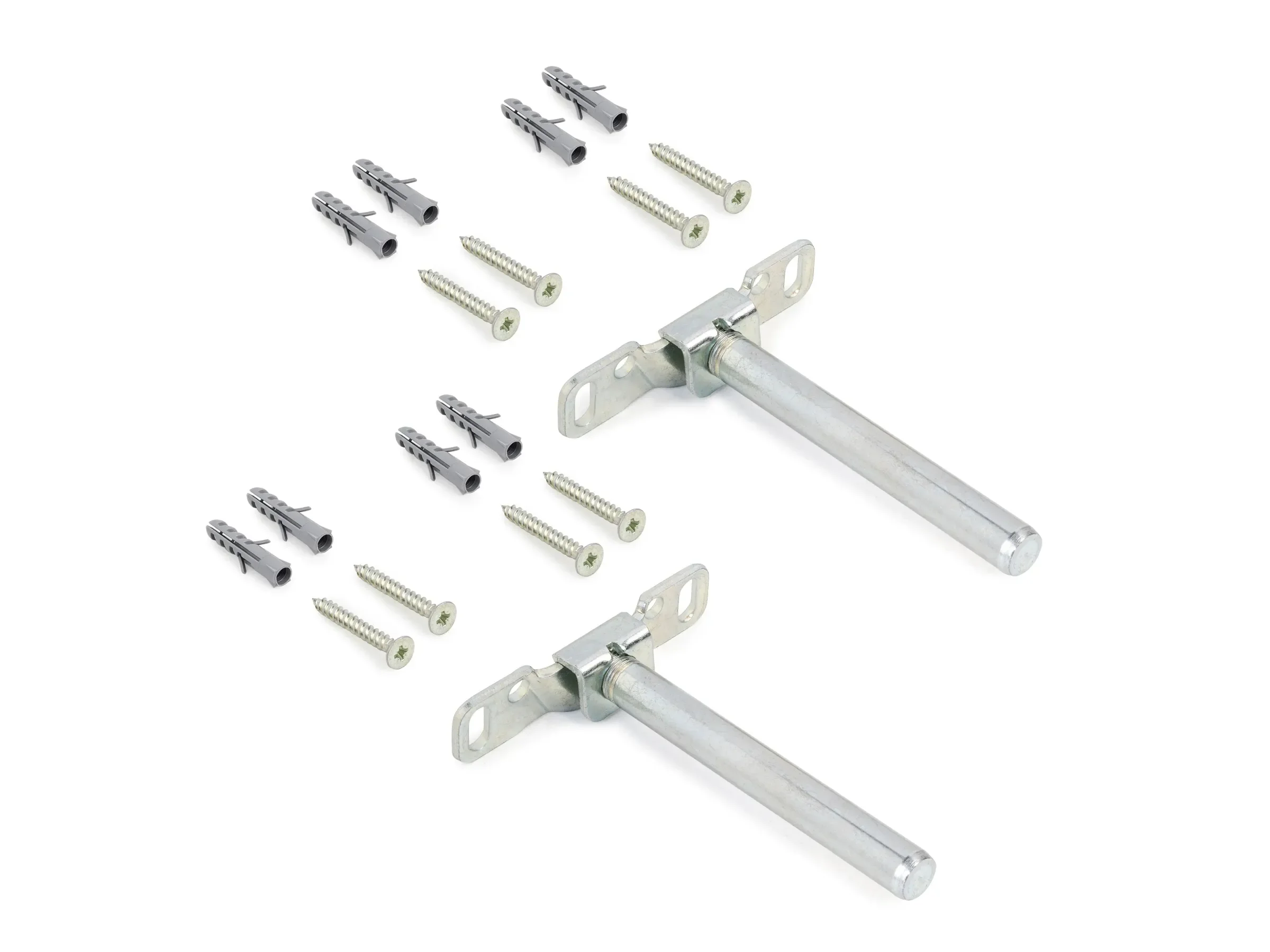 Emuca Mirage unsichtbare Holzregalhalter Set Stahl verzinkt