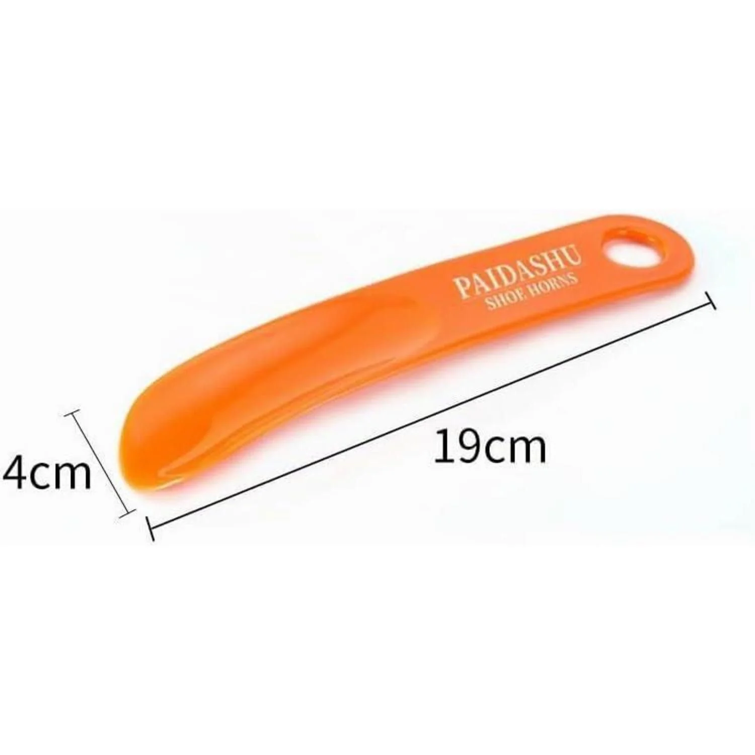 LUXUSKOLLEKTION Schuhlöffel Kunststoff orange grün Schuhanzieher