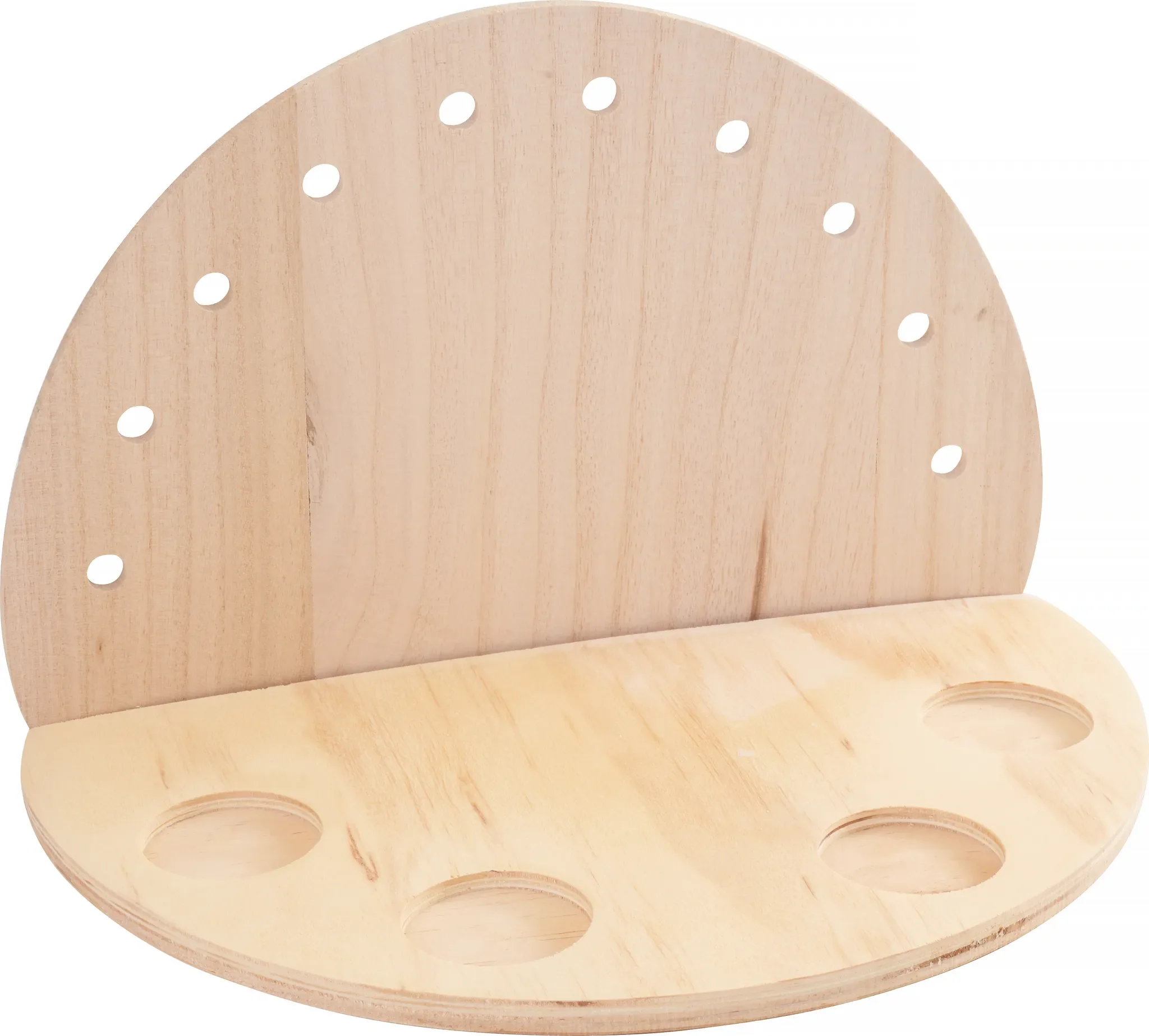 VBS Lichterbogen mit 4 Teelichthaltern – Rohholz