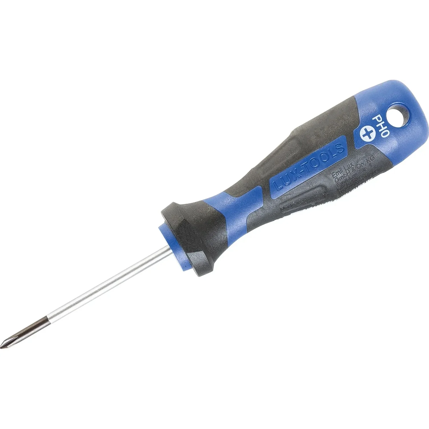LUX-TOOLS Kreuzschlitz Schraubendreher PH0 Klinge 60 mm