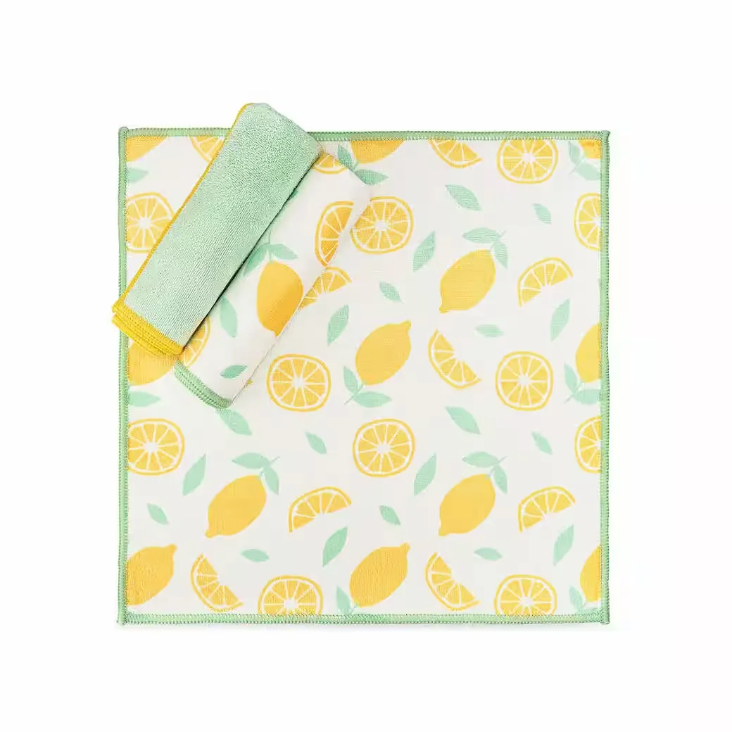 FULL CIRCLE Renew Mikrofasertücher 3er-Set Citrus 30 x 30 cm