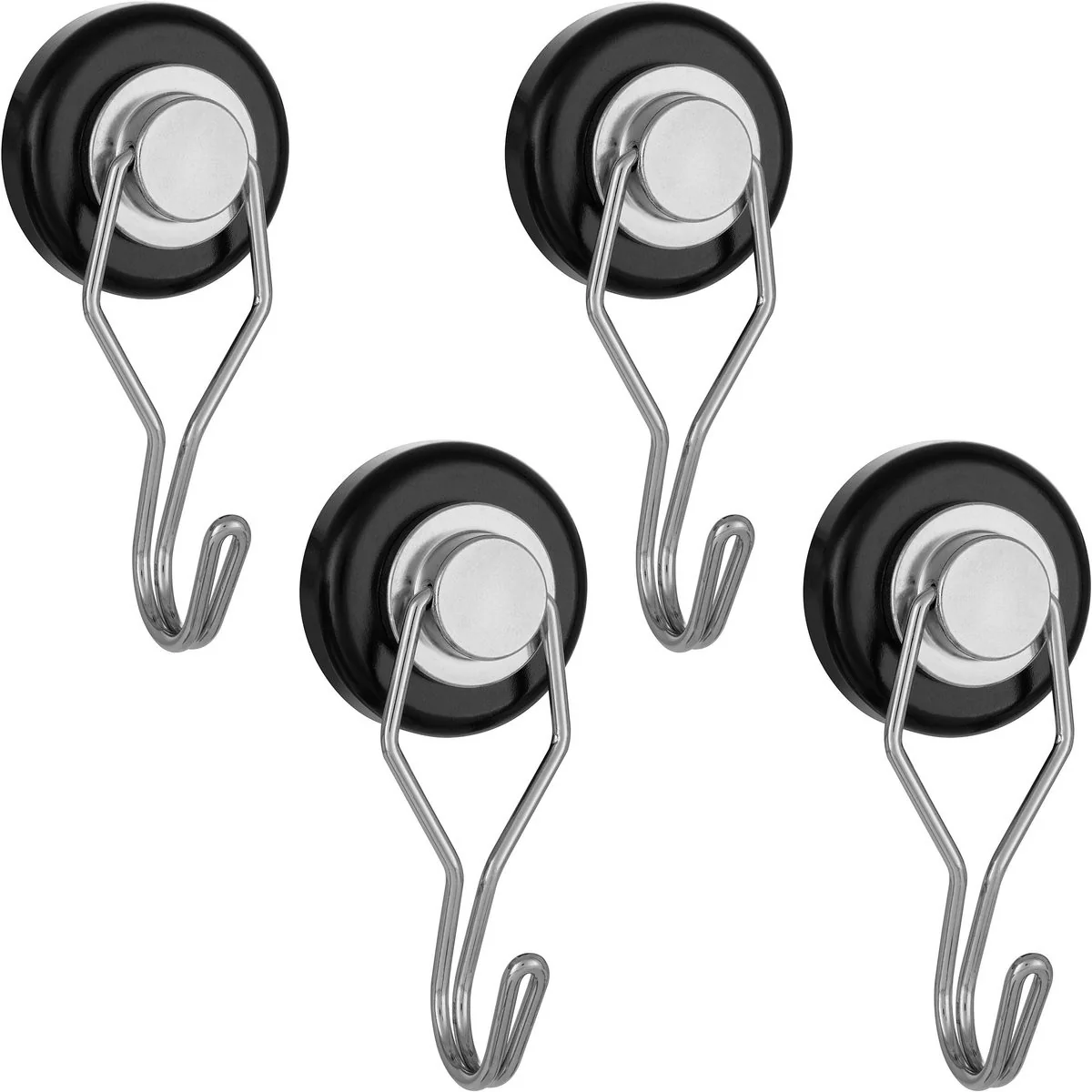 POPPSTAR Neodym Magnethaken extra stark drehbarer Kleiderhaken