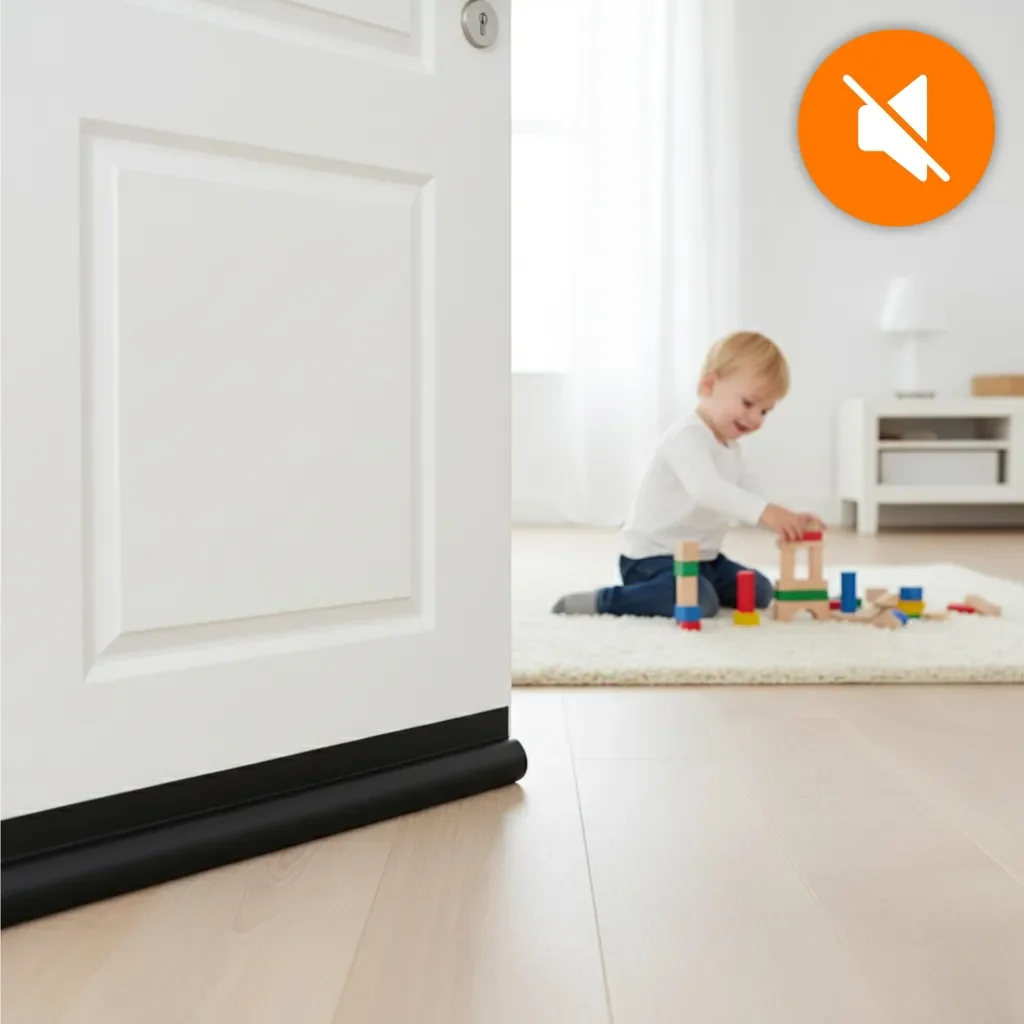 EVI HOME Türdichtung Zugluftstopper 90 cm schwarz, zuschneidbar