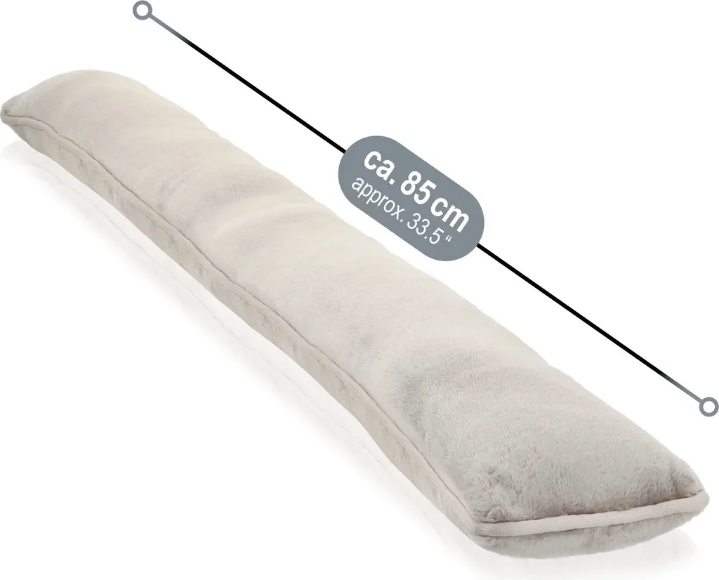 COM-FOUR 2x Zugluftstopper für Tür und Fenster Microfaser Türstopper