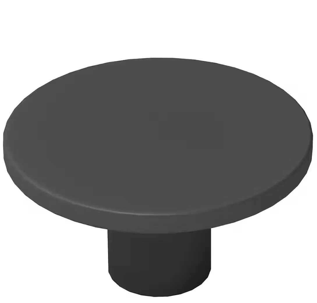 LIVINGPOINT24 Astro Möbelknopf schwarz matt 36 mm, pulverbeschichtet